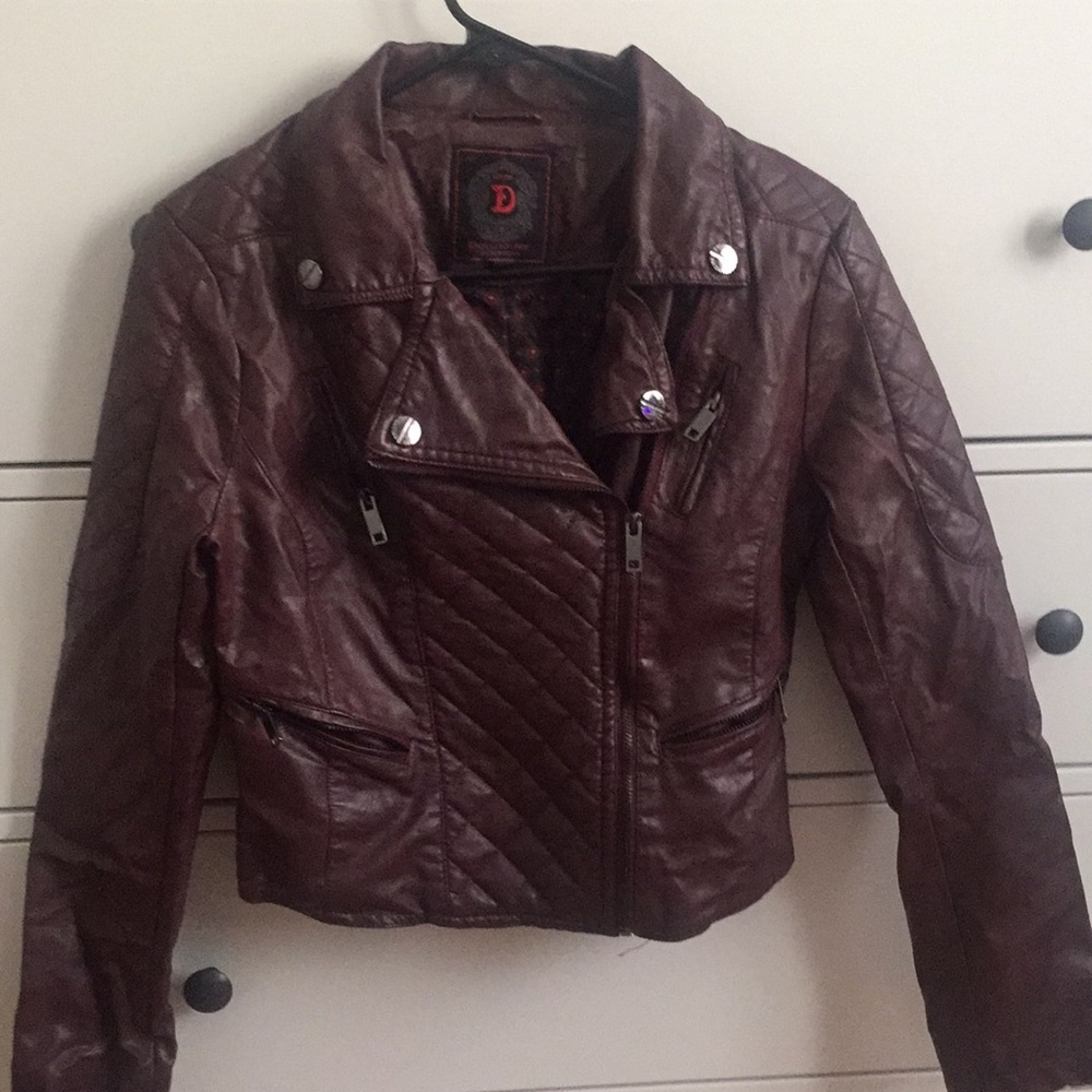 Faux leather jacket